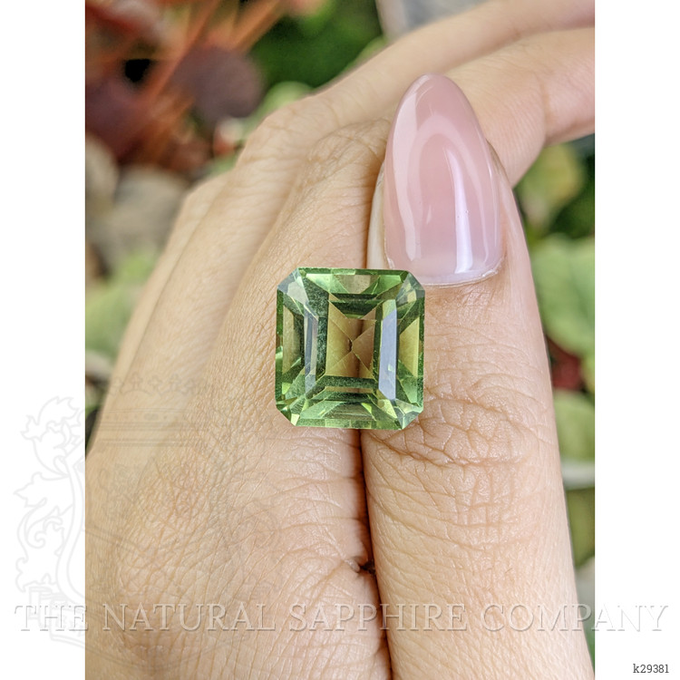 12.14 Ct. Yellowish Green Prasiolite from Brazil