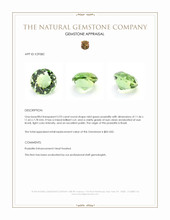 5.93 Ct. Mint Green Prasiolite from Brazil Appraisal
