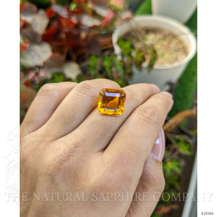 11.05 Ct. Yellowish Orange Citrine from Brazil