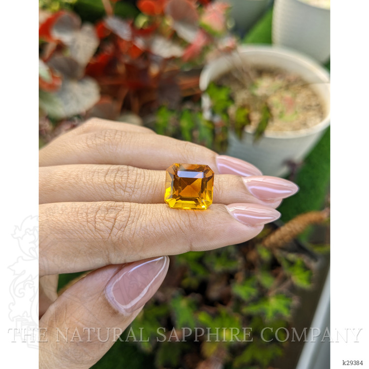 11.05 Ct. Yellowish Orange Citrine from Brazil