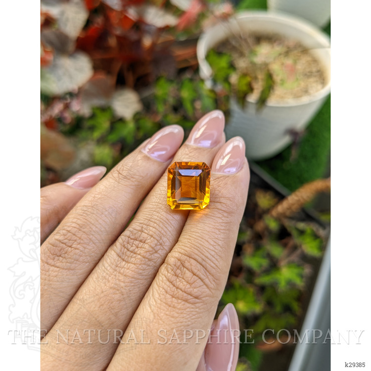10.70 Ct. Yellowish Orange Citrine from Brazil