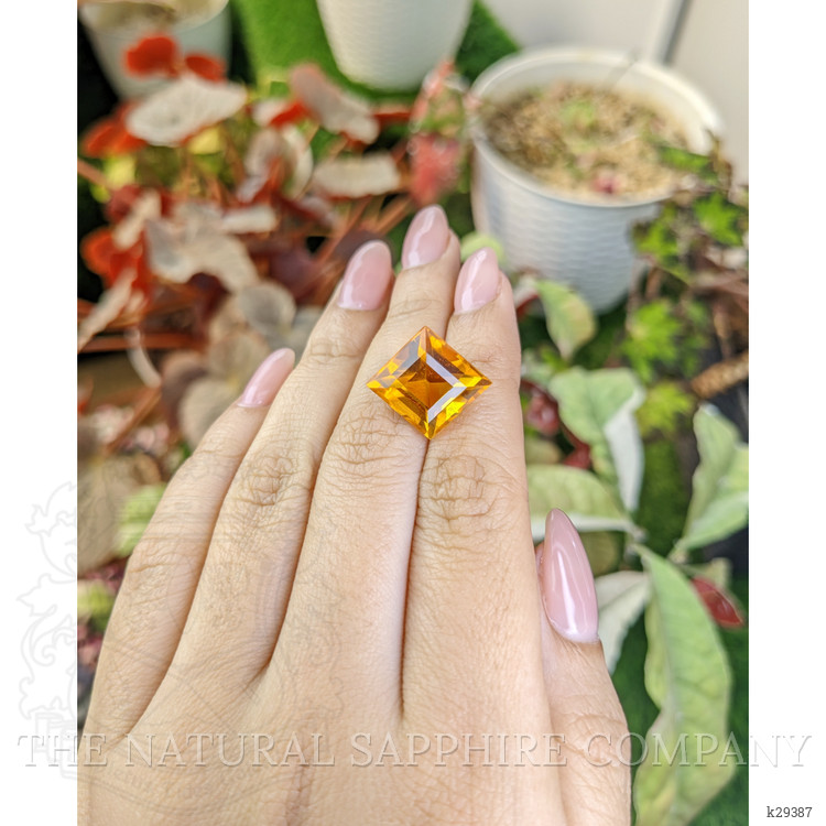 11.70 Ct. Yellowish Orange Citrine from Brazil