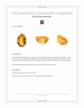 5.97 Ct. Yellowish Orange Citrine from Ceylon (Sri Lanka) Appraisal
