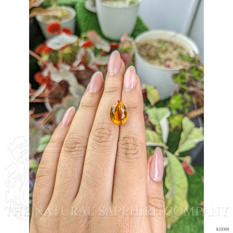 5.97 Ct. Yellowish Orange Citrine from Ceylon (Sri Lanka)