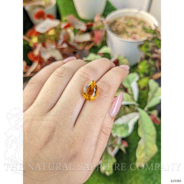 5.97 Ct. Yellowish Orange Citrine from Ceylon (Sri Lanka)