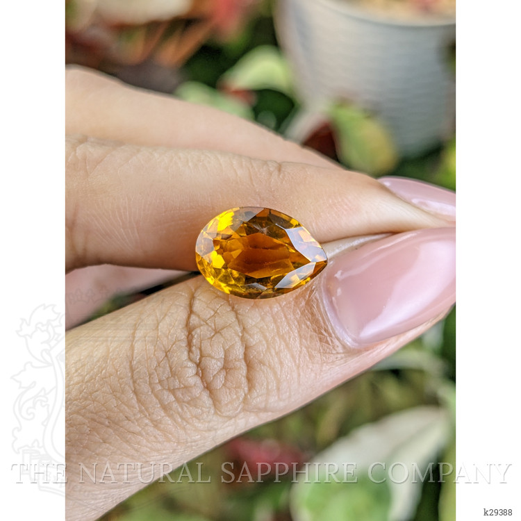 5.97 Ct. Yellowish Orange Citrine from Ceylon (Sri Lanka)