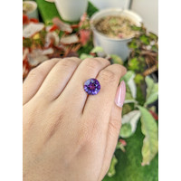 3.90 Ct. Purple Amethyst from Ceylon (Sri Lanka) Life Style