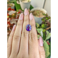 4.65 Ct. Purple Amethyst from Ceylon (Sri Lanka) Life Style