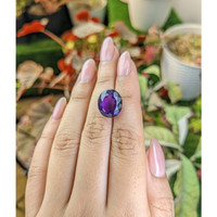 9.82 Ct. Purple Amethyst from Ceylon (Sri Lanka) Life Style