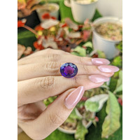 9.82 Ct. Purple Amethyst from Ceylon (Sri Lanka) Life Style