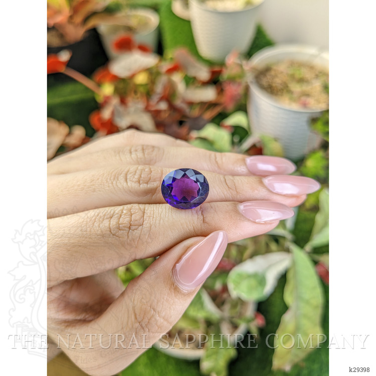 9.82 Ct. Purple Amethyst from Ceylon (Sri Lanka)