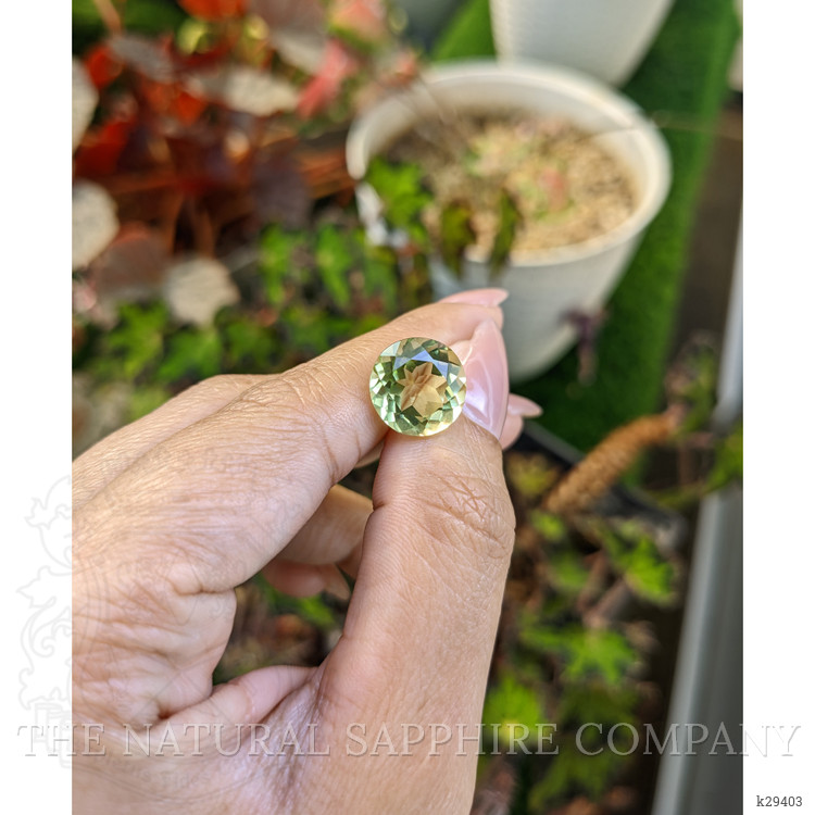 5.95 Ct. Yellowish Green Prasiolite from Brazil