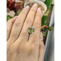5.94 Ct. Yellowish Green Prasiolite from Brazil Life Style