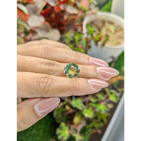 5.23 Ct. Yellowish Green Prasiolite from Brazil Life Style