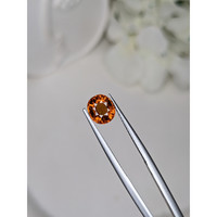 1.70 Ct. Orange Hessonite Garnet from Madagascar Life Style