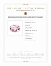 0.77 Ct. Pink Morganite from Madagascar Scan Report