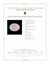 1.17 Ct. Multi Color White Opal (Light Opal) from Ethiopia Scan Report