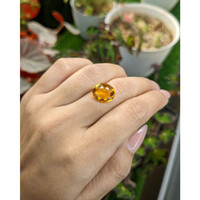 4.71 Ct. Orangish Yellow Citrine from Brazil Life Style