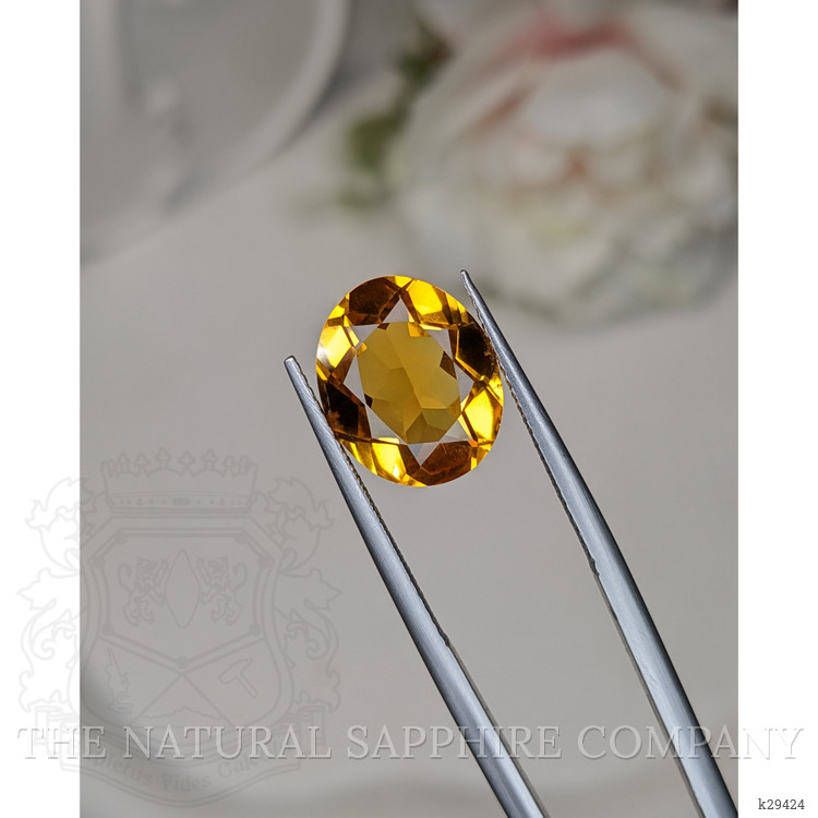 4.71 Ct. Orangish Yellow Citrine from Brazil