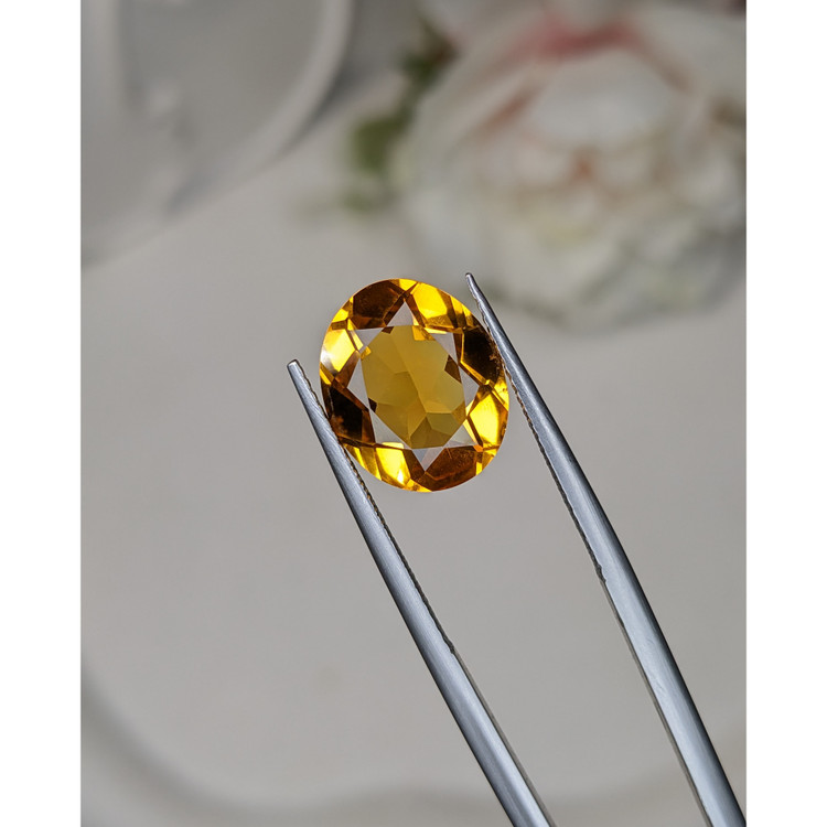 4.71 Ct. Orangish Yellow Citrine from Brazil