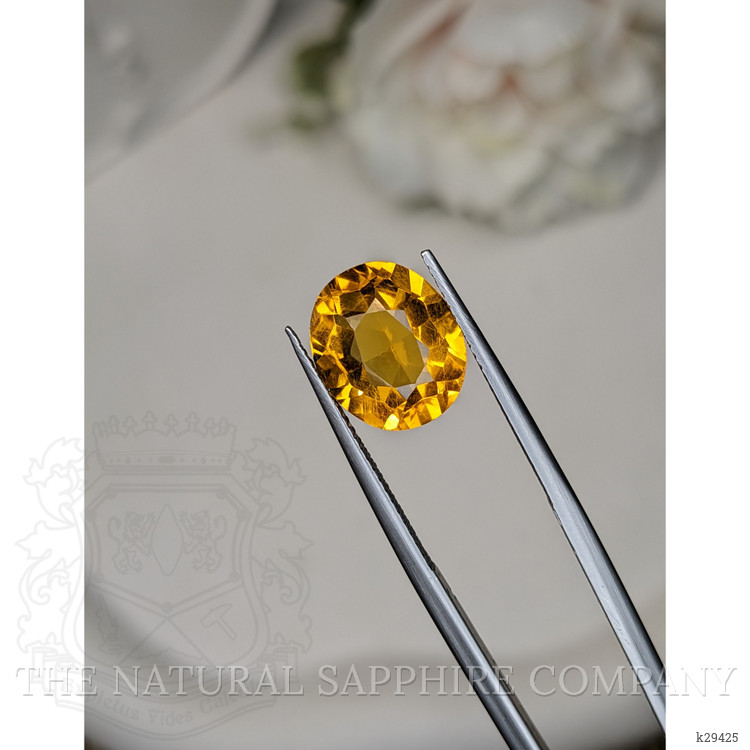 4.87 Ct. Orangish Yellow Citrine from Brazil