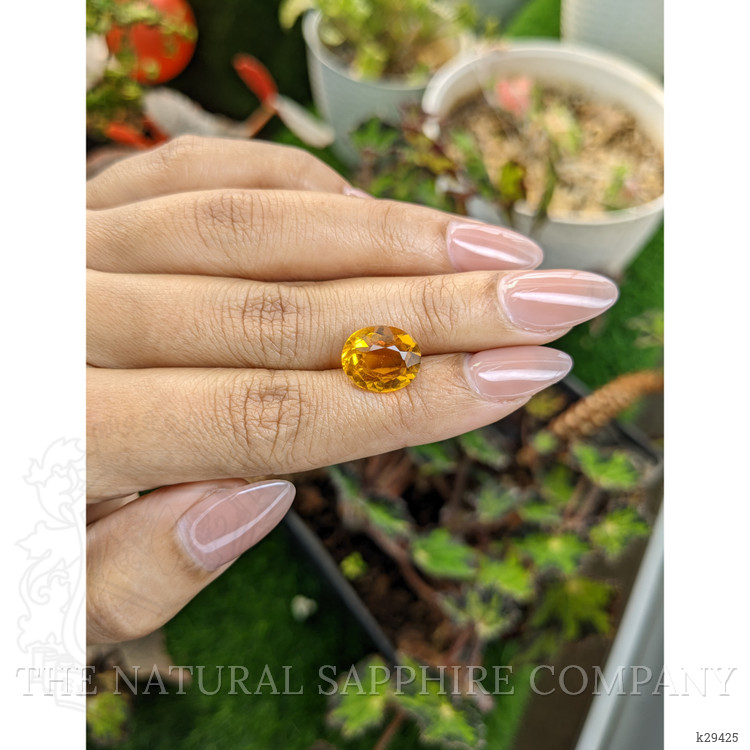 4.87 Ct. Orangish Yellow Citrine from Brazil