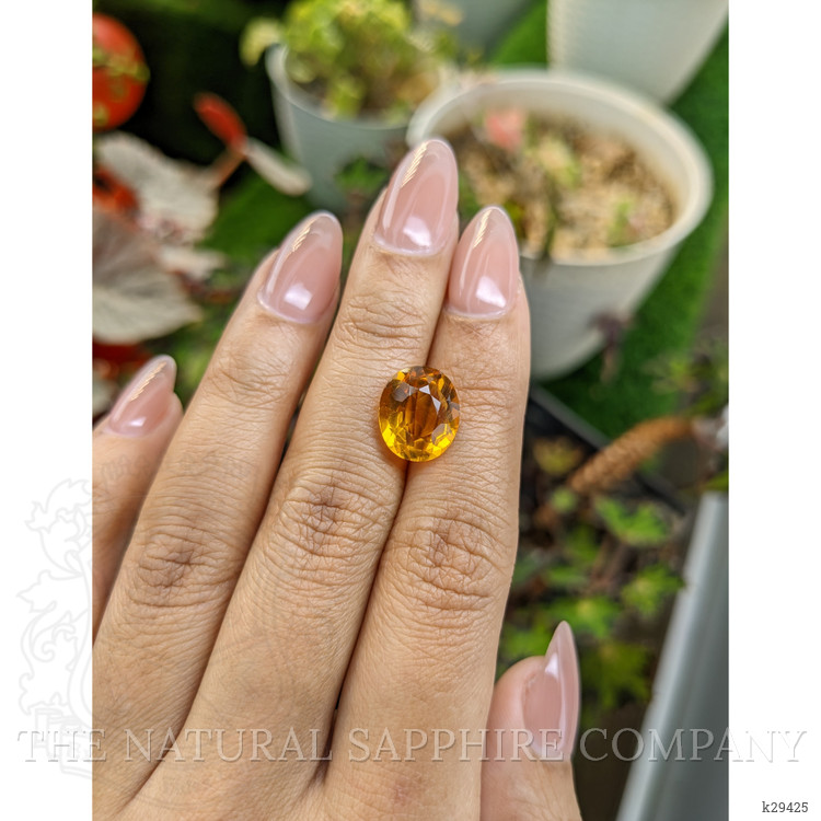 4.87 Ct. Orangish Yellow Citrine from Brazil