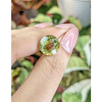 6.63 Ct. Yellowish Green Prasiolite from Brazil Life Style