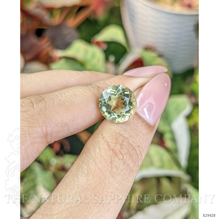 5.19 Ct. Yellowish Green Prasiolite from Brazil