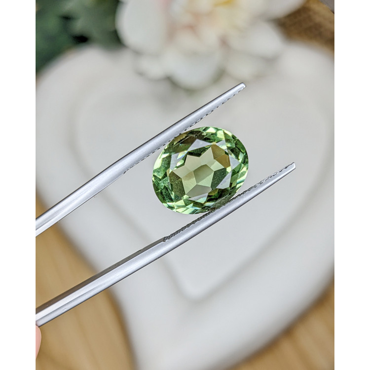 6.96 Ct. Green Prasiolite from Brazil
