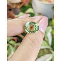 6.96 Ct. Green Prasiolite from Brazil Life Style