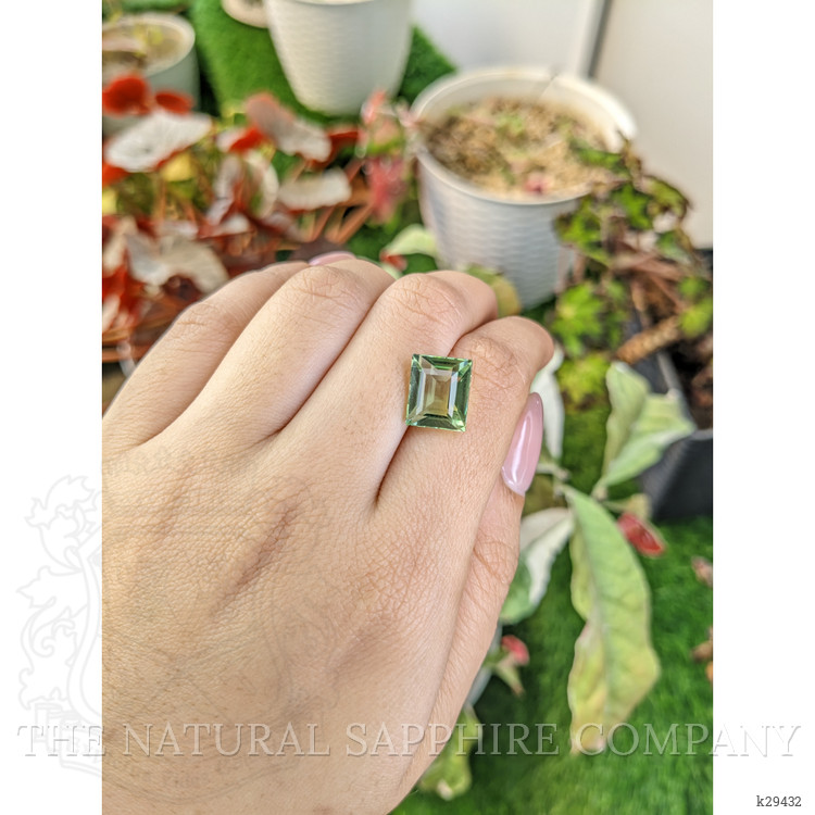 6.29 Ct. Green Prasiolite from Brazil