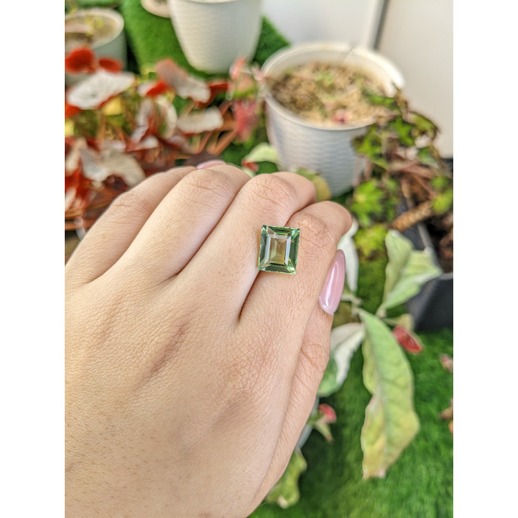 6.29 Ct. Green Prasiolite from Brazil