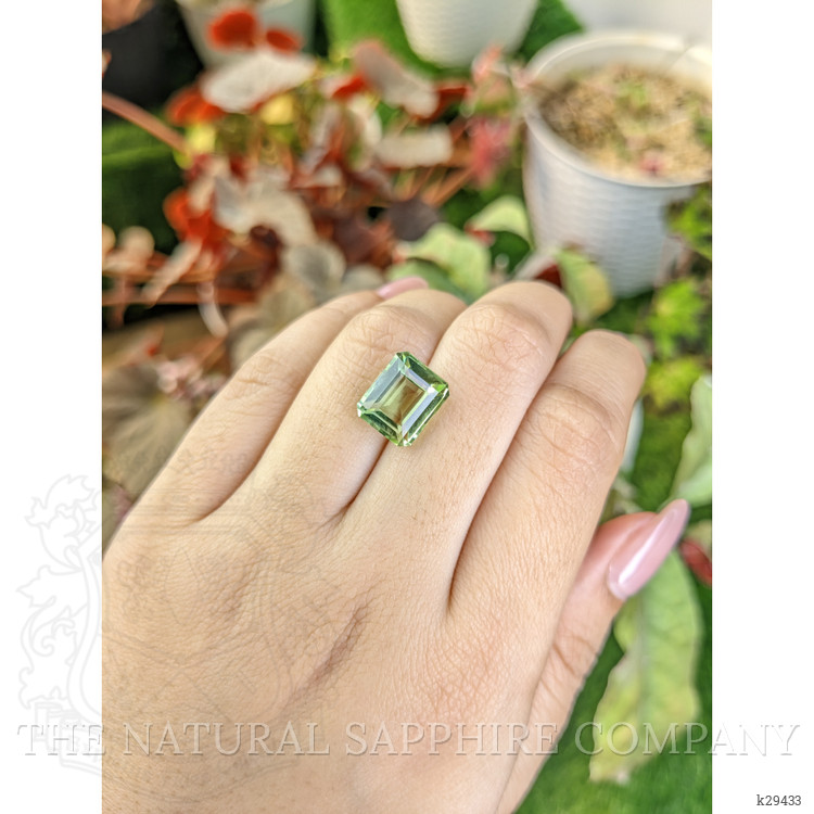 5.81 Ct. Yellowish Green Prasiolite from Brazil