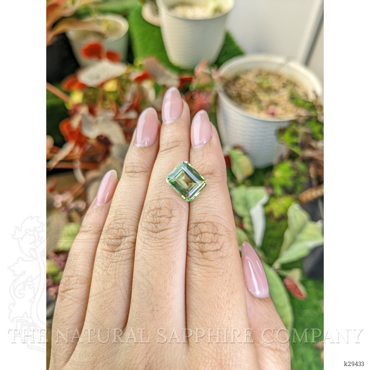 5.81 Ct. Yellowish Green Prasiolite from Brazil