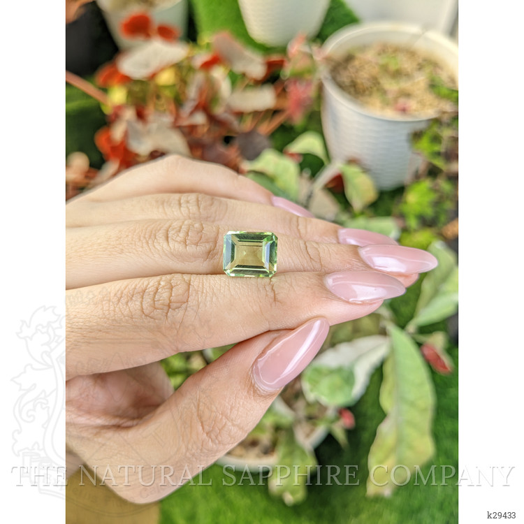 5.81 Ct. Yellowish Green Prasiolite from Brazil