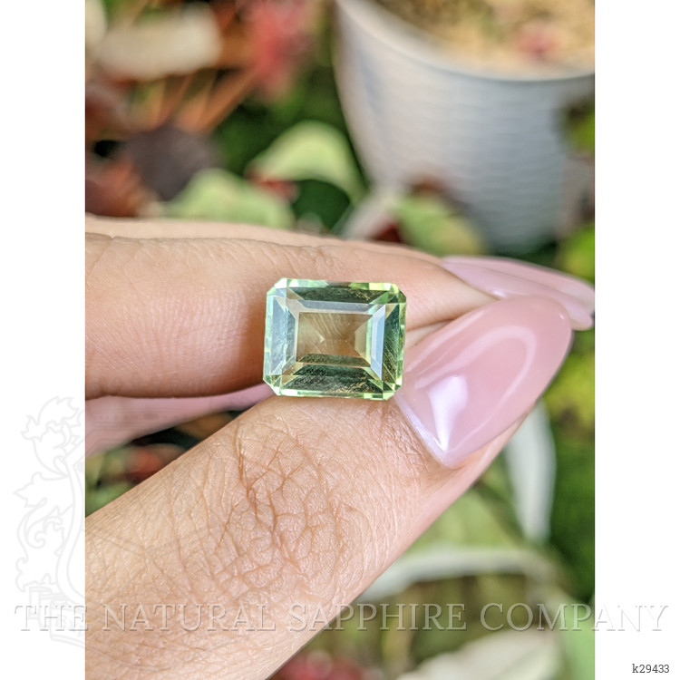 5.81 Ct. Yellowish Green Prasiolite from Brazil