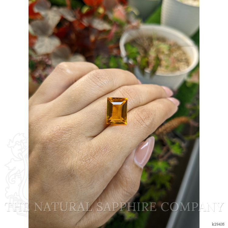 7.08 Ct. Orangish Yellow Citrine from Brazil