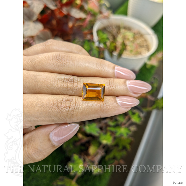 7.08 Ct. Orangish Yellow Citrine from Brazil
