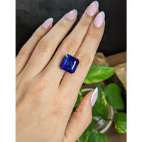 18.45 Ct. Blue Tanzanite from Tanzania Life Style