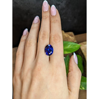 9.90 Ct. Blue Tanzanite from Tanzania Life Style