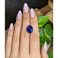 9.90 Ct. Blue Tanzanite from Tanzania Life Style
