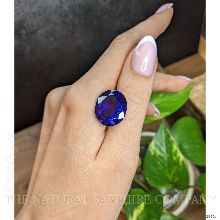 21.01 Ct. Violetish Blue Tanzanite from Tanzania