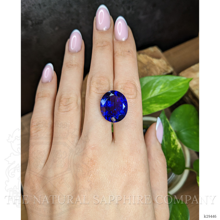 21.01 Ct. Violetish Blue Tanzanite from Tanzania