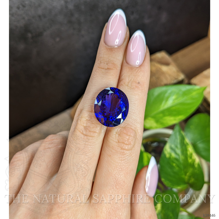 21.01 Ct. Violetish Blue Tanzanite from Tanzania