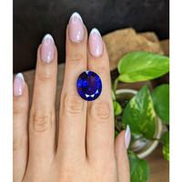 21.01 Ct. Violetish Blue Tanzanite from Tanzania Life Style