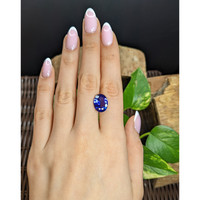 6.28 Ct. Violetish Blue Tanzanite from Tanzania Life Style
