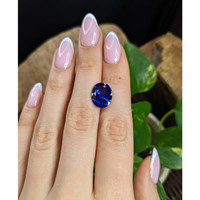 6.28 Ct. Violetish Blue Tanzanite from Tanzania Life Style