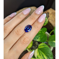 6.58 Ct. Blue Tanzanite from Tanzania Life Style
