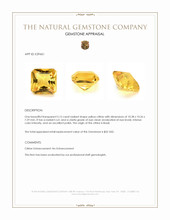 5.15 Ct. Yellow Citrine from Brazil Appraisal